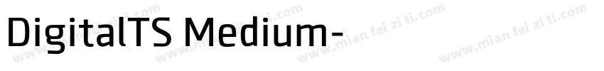 DigitalTS Medium字体转换